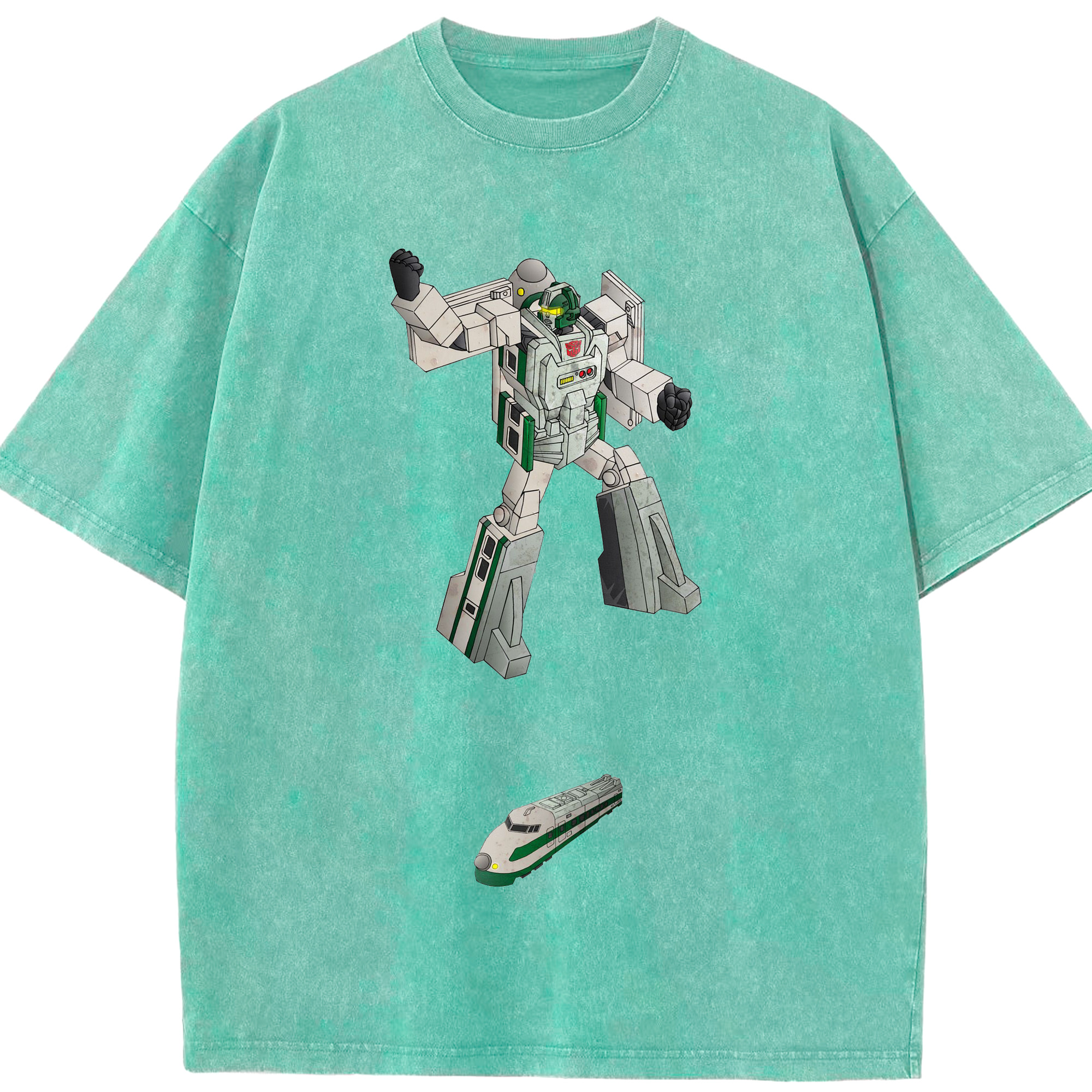 （画像用）  綿100% ヴィンテージ風 半袖Tシャツ（フロントプリント）